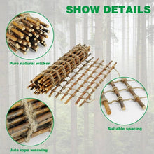 Load image into Gallery viewer, Indoor Outdoor Wall Hanging Willow Wood and Jute Garden Trellis