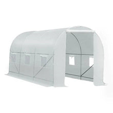 Load image into Gallery viewer, 14.7 Ft x 6.5 Ft Outdoor Greenhouse w/ Heavy Duty Steel Frame and White PE Cover