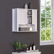 Load image into Gallery viewer, White 2 Door Wall Mounted Bathroom Storage Cabinet