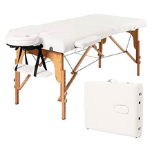 Load image into Gallery viewer, White Adjustable Portable Massage Folding Table