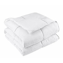 Load image into Gallery viewer, Full/Queen Traditional Microfiber Reversible 3 Piece Comforter Set in White