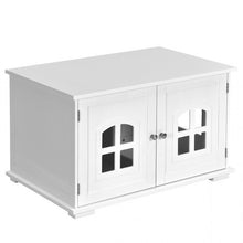 Load image into Gallery viewer, White  Modern Large Ventilated Private Divider Cat Litter Box