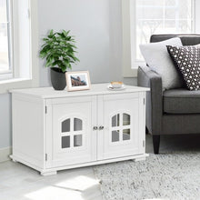 Load image into Gallery viewer, White  Modern Large Ventilated Private Divider Cat Litter Box