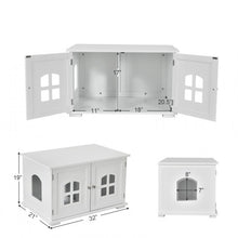 Load image into Gallery viewer, White  Modern Large Ventilated Private Divider Cat Litter Box