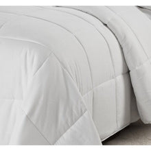 Load image into Gallery viewer, King/Cal King Traditional Microfiber Reversible 3 Piece Comforter Set in White