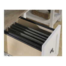 Load image into Gallery viewer, FarmHouse White Oak Top 2 Drawer Office Writing Desk - Made In USA