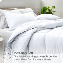 Load image into Gallery viewer, King/Cal King size Super Soft Microfiber Down Alternative Comforter Set White