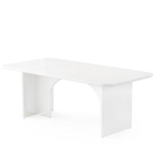 Load image into Gallery viewer, Modern Extra Large Executive Home Office Computer Desk in White
