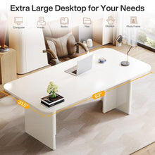Load image into Gallery viewer, Modern Extra Large Executive Home Office Computer Desk in White