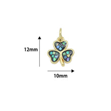 Load image into Gallery viewer, Mother of Pearl Clover Flower Pendant charm, Sku#WL25