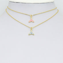 Load image into Gallery viewer, Mother of Pearl Whale Tail Pendant charm, Sku#WL27