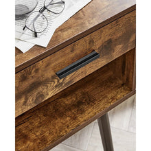 Load image into Gallery viewer, Mid-Century Modern Farmhouse 1-Drawer Nightstand with Open Shelf