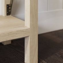 Load image into Gallery viewer, Industrial Farmhouse Entryway Table / Sofa Table in White Oak Wood Finish
