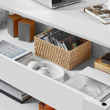 Load image into Gallery viewer, Lift-Top Coffee Table Laptop Desk TV Tray in White Wood Finish