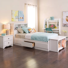 Load image into Gallery viewer, White Wall-Mounted Modern Space Saving Laptop Computer Desk