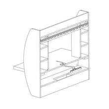 Load image into Gallery viewer, White Wall-Mounted Modern Space Saving Laptop Computer Desk