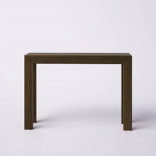 Load image into Gallery viewer, Solid Wood Modern Accent Console Table / Sofa Table in Dark Brown Walnut Finish