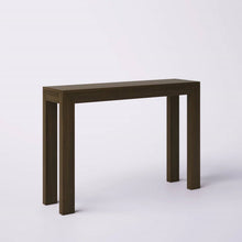 Load image into Gallery viewer, Solid Wood Modern Accent Console Table / Sofa Table in Dark Brown Walnut Finish