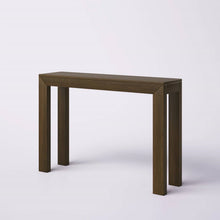 Load image into Gallery viewer, Solid Wood Modern Accent Console Table / Sofa Table in Dark Brown Walnut Finish
