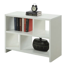 Load image into Gallery viewer, White 2-Shelf Modern Bookcase Console Table