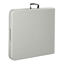 Load image into Gallery viewer, White HDPE Plastic Heavy Duty Indoor Outdoor Folding Table with Steel Frame