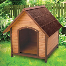 Load image into Gallery viewer, Medium 30-inch Solid Wood Dog House with Waterproof Shingle Roof
