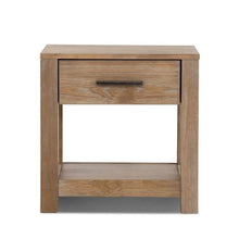 Load image into Gallery viewer, Farmhouse Traditional Rustic Pine Wood 1-Drawer Nightstand Bedside Table