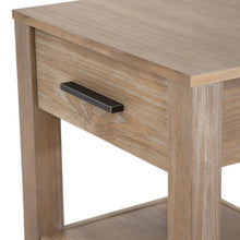 Load image into Gallery viewer, Farmhouse Traditional Rustic Pine Wood 1-Drawer Nightstand Bedside Table