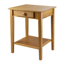 Load image into Gallery viewer, Modular Wooden Printer Stand with Drawer and Bottom Shelf in Honey