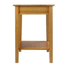 Load image into Gallery viewer, Modular Wooden Printer Stand with Drawer and Bottom Shelf in Honey