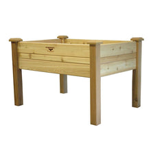 Load image into Gallery viewer, Elevated 2Ft x 4-Ft Cedar Wood Raised Garden Bed Planter Box - Unfinished