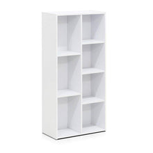 Load image into Gallery viewer, Modern 42-inch High Bookcase with 7 Open Shelves in White Wood Finish