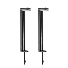 Load image into Gallery viewer, Set of 2 - Modern Outdoor Solar Light White LED Path Outdoor Yard Lighting