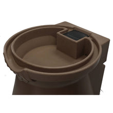 Load image into Gallery viewer, Brown Oak 65 Gallon Plastic Urn Rain Barrel with Planter Top