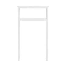 Load image into Gallery viewer, White Solid Wood Over the Toilet 1-Shelf Storage Rack