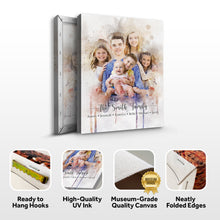 Load image into Gallery viewer, Watercolor Family Portrait Sign
