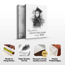 Load image into Gallery viewer, Graduation Photo Pencil Sketch Portrait Sign