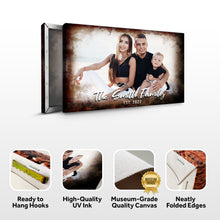 Load image into Gallery viewer, Family Portrait On Wood Sign