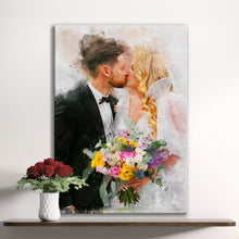 Load image into Gallery viewer, Custom Wedding Watercolor Portrait