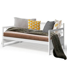 Load image into Gallery viewer, Twin size 2-in-1 Wood Daybed Frame Sofa Bed in White Finish