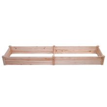 Load image into Gallery viewer, Solid Wood 8 ft x 2 ft Raised Garden Bed Planter