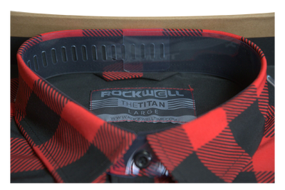 The Titan - Black/Red Plaid Long Sleeve