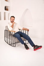 Load image into Gallery viewer, The Rialto Black &amp; Red Patent Leather Men Sneaker