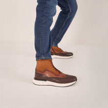 Load image into Gallery viewer, The Regent Brown Leather Wingtip Brogue Men Casual Boot
