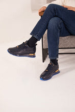 Load image into Gallery viewer, The Marseille Navy Blue Leather Men Sneaker