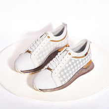Load image into Gallery viewer, The Cenova White &amp; Gold Leather Men Sneaker
