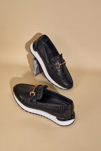 Load image into Gallery viewer, The Padova Black Leather Men Sneaker