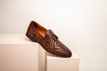 Load image into Gallery viewer, The Meram Brown Leather Tassel Slip-On Loafer Men Shoe