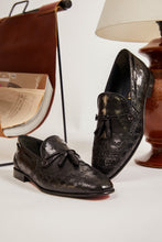 Load image into Gallery viewer, The Istanbul Black Leather Tassel Loafer Men Shoe