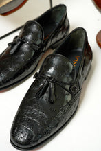 Load image into Gallery viewer, The Istanbul Black Leather Tassel Loafer Men Shoe